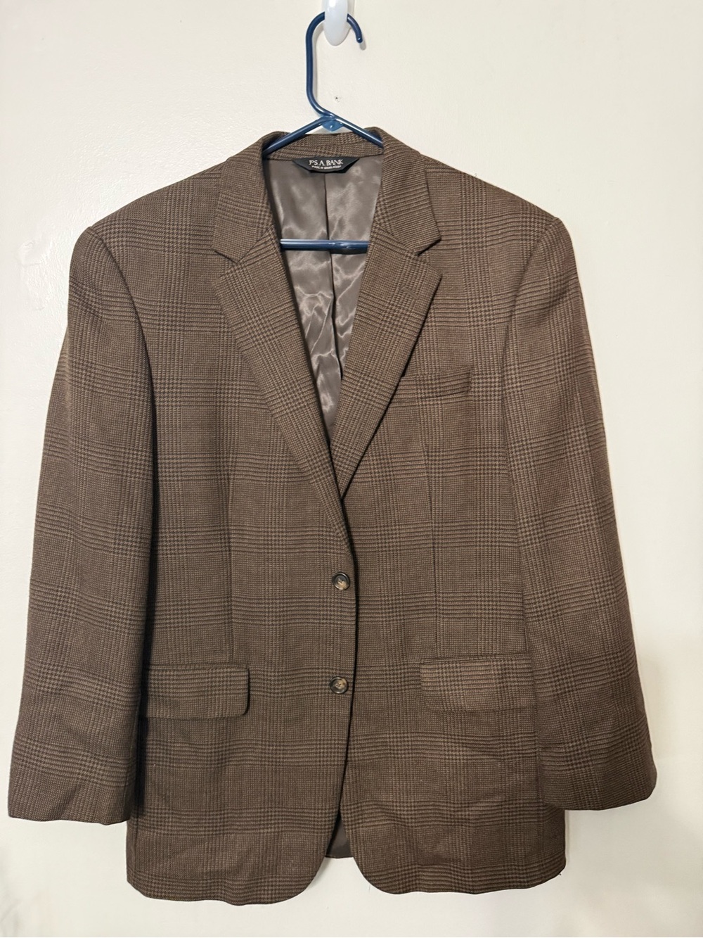 Jos. A. Bank Brown Glen Plaid Sport Coat